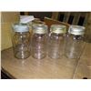 Image 1 : 4 ROUND IMPROVED CORONA MASON JARS