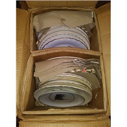 BOX OF PLATES (CHURCHES ACROSS SASKATCHEWAN)