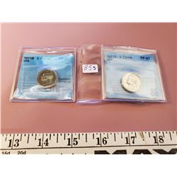 1971 S AMERICAN PROOF SET, 67 5 CENT X2