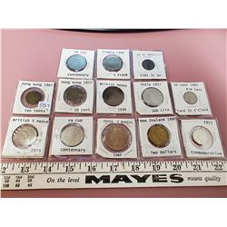 VARIOUS COINS, 13 TOTAL