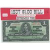 Image 1 : 1937 Canadian $1.00 banknote - Extremely fine