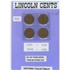 Image 1 : U.S. Lincoln one cent 1928, 1929, 1930d and 1934 - all more than 80 years old