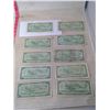 Image 4 : Set of 10 - 1954 $1 Bills