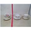 Image 1 : 3 China Cups and Saucers