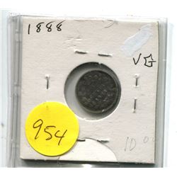 1888 Victoria Five Cents