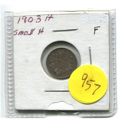 1903H Small "H" Edward Five Cents