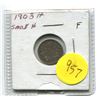 Image 1 : 1903H Small "H" Edward Five Cents