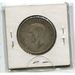 1945 Wide Date Fifty Cent Coin