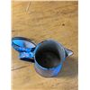Image 2 : VINTAGE BLUE ENAMEL-WARE COFFEE POT