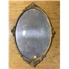 Image 1 : OVAL PICTURE FRAME GILT EDGE CONVEX GLASS