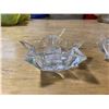 Image 2 : PAIR OF STAR SHAPED CHANDLE HOLDERS GLASS