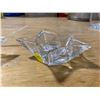 Image 3 : PAIR OF STAR SHAPED CHANDLE HOLDERS GLASS