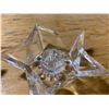 Image 4 : PAIR OF STAR SHAPED CHANDLE HOLDERS GLASS
