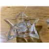 Image 5 : PAIR OF STAR SHAPED CHANDLE HOLDERS GLASS
