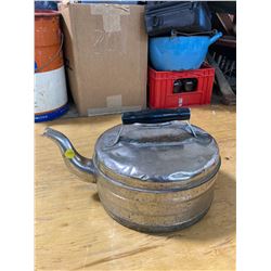 VINTAGE "SAVOY" WATER KETTLE BRASS WITH SILVER COLOR COATING