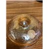Image 1 : AMBER DEPRESSION GLASS SUGAR OR JAM DISH WITH LID