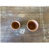 Image 4 : 2 SMALL DECRATIVE TERRA COTTA PLANT POTS