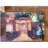 Image 1 : DECRATIVE GLASS CUTTING BOARD WITH PARIS STREET SCENE