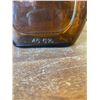 Image 2 : VINATGE BROWN GLASS LIQUOR BOTTLE WITH SCREW TOP