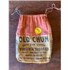 Image 1 : VINTAGE "OLD CHUM" PIP TABACCO POUCH W/ DRAWSTRINGS