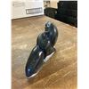 Image 6 : BLACK INUIT CARVING OF MOTHER SEAL AND PUP SIGNED BY ARTIST