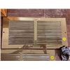 Image 3 : 1 PAIR NEW BRASS COLD AIR RETURN COVERS + BRASS DOOR KNOCKER