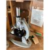 Image 10 : 2 VINTAGE MIRCOSCOPES IN WOODEN BOXES