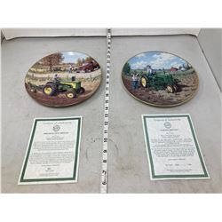 2 JOHN DEERE COLLECTABLE PLATES