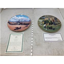 2 JOHN DEERE COLLECTABLE PLATES