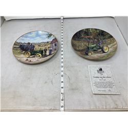 2 JOHN DEERE COLLECTABLE PLATES