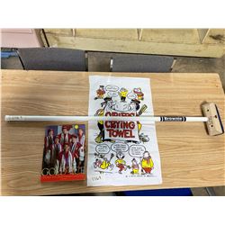 CURLING SET BOOK TOWEL AND 51" CURLING BROOM