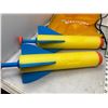Image 2 : NERF ROCKET + GAG GAME  + SOCCER GAME IN YELLOW BAG