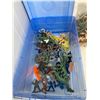 Image 2 : PLASTIC SOLDIERS + WARRIORS IN BLUE CONTAINER