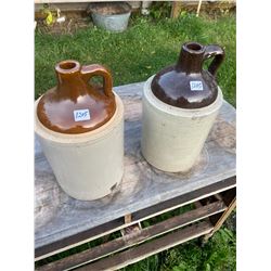 2  X 1 GALLON WHISKEY JUGS