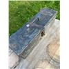 Image 6 : METAL TOOL BOX + VINTAGE TOOLS, GRUB HOE, ECT