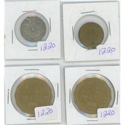 Halifax dartmouth bridge commision + 2 1 dollaroff big moe + coin with hole in it