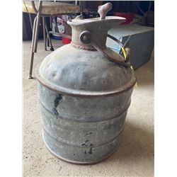 METAL JUG WITH SCREW TOP FUEL PAIL