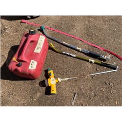 GARDEN HOSE WANDS & GAS CAN