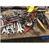 Image 1 : LARGE LOT OF TOOLS (WRENCHES + HAMMERS + HATCHETS + ETC)