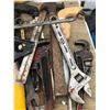Image 3 : LARGE LOT OF TOOLS (WRENCHES + HAMMERS + HATCHETS + ETC)