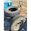 Image 1 : 4 TIRES 1 15" C/W RIM AND 3 16"