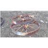 Image 2 : 2 LARGE STEEL WHEELS 48"
