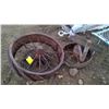Image 1 : 3 STEEL WHEELS 36" 28" 22"