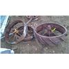Image 2 : 3 STEEL WHEELS 36" 28" 22"