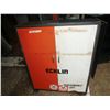 Image 1 : ECHLIN METAL SHOP CABINET ORANGE AND WHITE