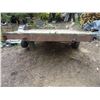 Image 2 : Heavy Duty Single Axle Trailer, 6'x12' STEEL & Wooden Deck
