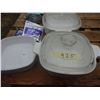 Image 1 : 3 Pyrex Baking Dishes, Camper Mosquito Repellant, Camper Chem.