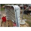 Image 2 : 20 gal Camper Propane Cover, Hunting Stool, Chrome Rack (needs repair)