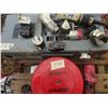 old Stabloc panel, some breakers 30 Amps plugs and sockets, AC Adelco Reel In Trouble Light