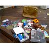 Image 1 : LEATHER SUITCASE AND LOT OF KIDS TOYS, GAMES, CARDS, ECT. PLUS ADULT DRINKING GAME